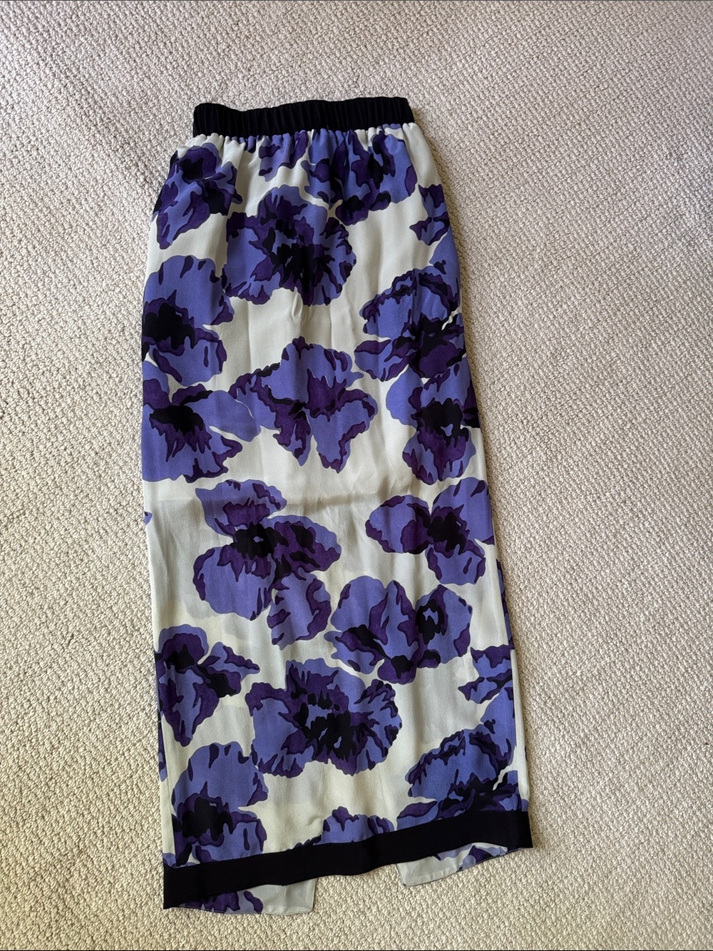 RAEY Purple Floral Midi Skirt - Women